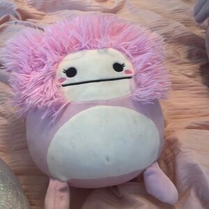 Pink yeti squishmallow